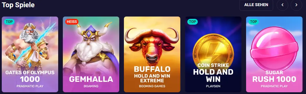 Spielkatalog im Online Casino – Slots, Tischspiele und Live-Casino auf einer Seite