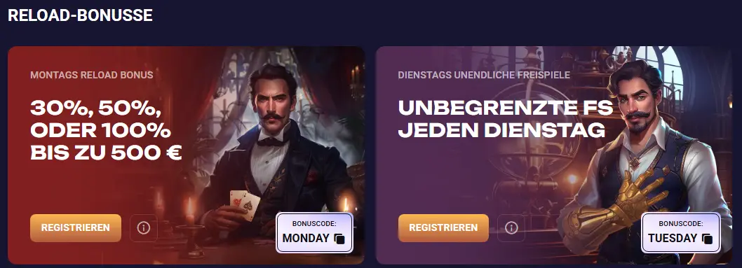 Einzahlungsbonus – prozentualer Bonus auf die Aufladung des Spielerkontos